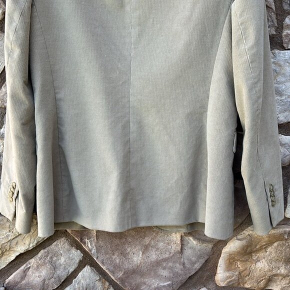 Brooks Brothers 346 Stretch Corduroy Blazer Women’s Size 10 Beige Cotton - Picture 7 of 10